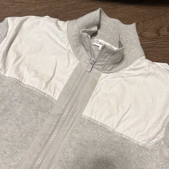 Vintage Calvin Klein Cozy chunky knit zip up sweater ☕️ - Picture 5 of 6